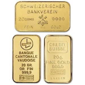 20 GRAM GOLD BAR RANDOM BRAND — obverse