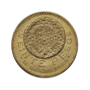 20 PESO MEXICAN GOLD COIN — obverse