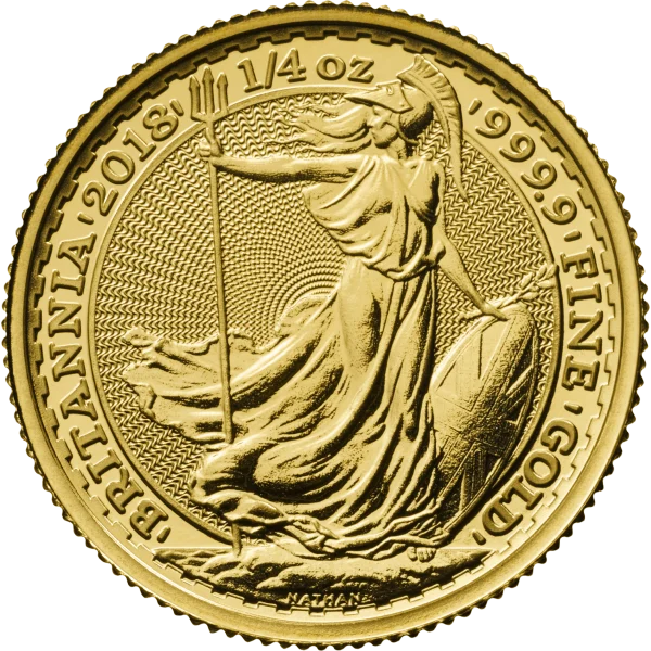 1/4 OZ GREAT BRITAIN GOLD BRITANNIA — obverse