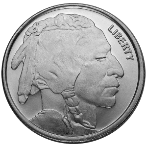 1/4 OZ SILVER ROUND BUFFALO HIGHLAND MINT — obverse