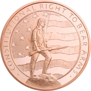 2 OZ COPPER ROUND SECOND AMENDMENT — obverse