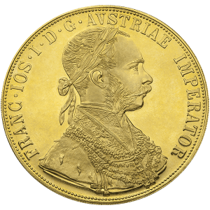 4 DUCAT AUSTRIAN GOLD COIN — obverse