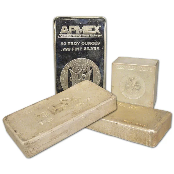 50 OZ SILVER BAR — obverse