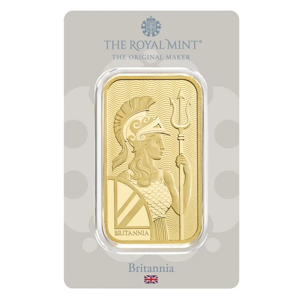 50 GRAM GOLD BAR BRITANNIA — obverse