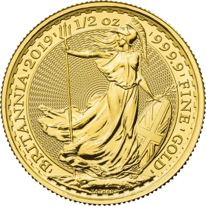 1/2 OZ GREAT BRITAIN GOLD BRITANNIA — obverse