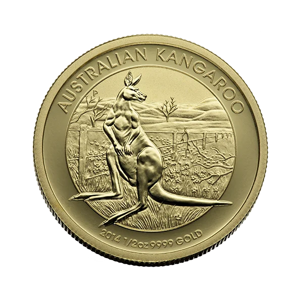 1/2 OZ AUSTRALIAN GOLD KANGAROO — reverse