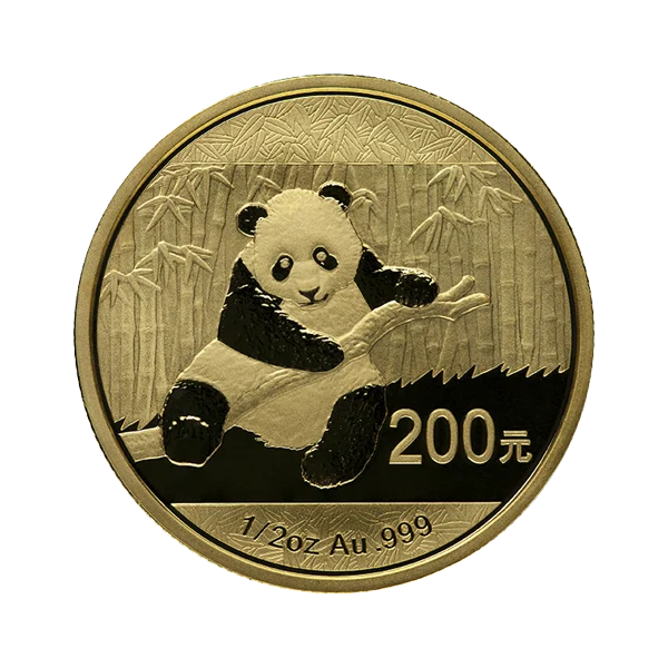 1/2 OZ CHINESE GOLD PANDA — reverse