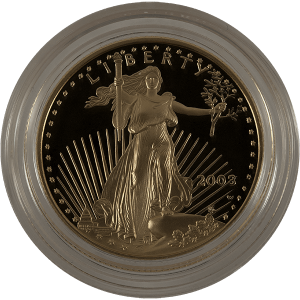 1/2 OZ AMERICAN GOLD EAGLE PROOF (CAPSULE ONLY) — obverse