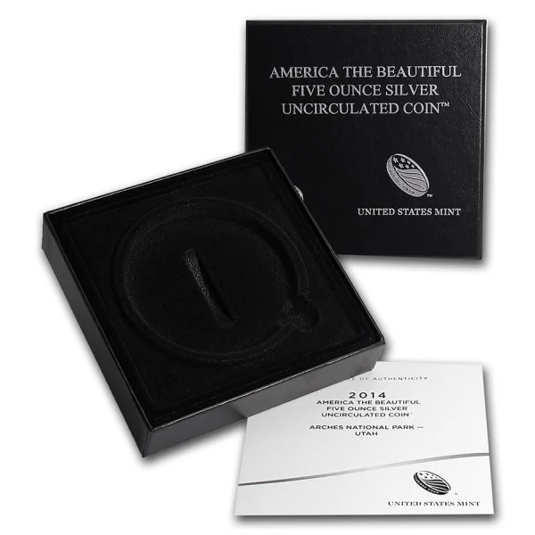 5 OZ SILVER AMERICA THE BEAUTIFUL SPECIMEN COLLECTOR VERSION — reverse