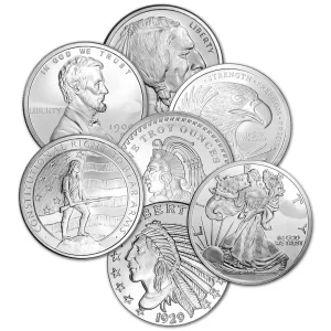 5 OZ SILVER ROUND GENERIC BRAND — obverse