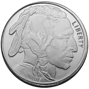 1/2 OZ SILVER ROUND BUFFALO HIGHLAND MINT — obverse