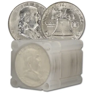 90% AMERICAN SILVER COINS BU - FRANKLIN HALF DOLLARS — obverse