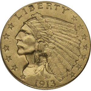 $2.5 U.S GOLD INDIAN AU — obverse