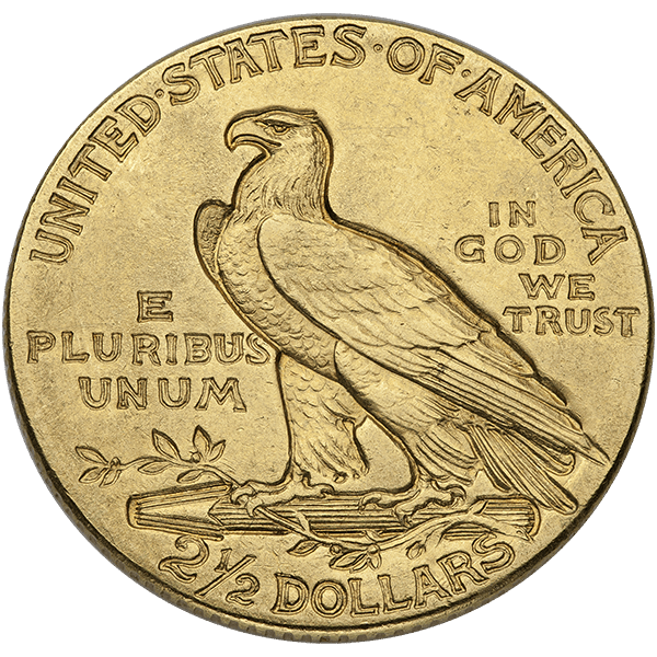 $2.5 U.S. GOLD INDIAN XF — reverse