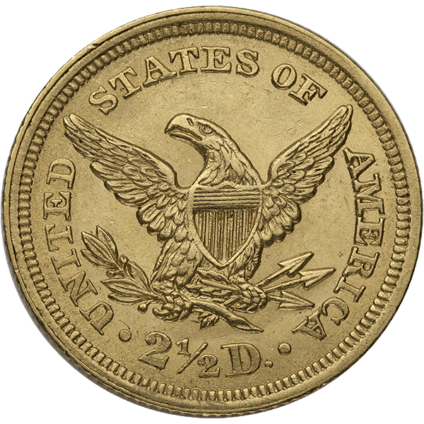 $2.5 U.S. GOLD LIBERTY AU — reverse