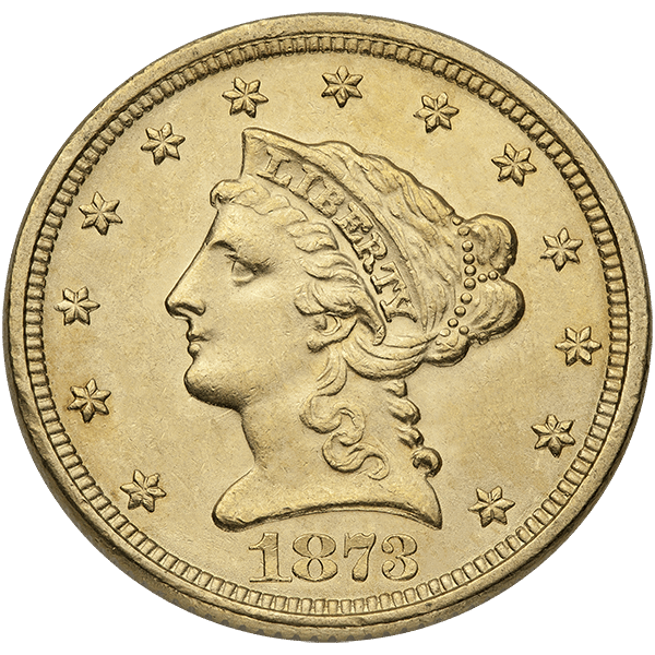 $2.5 U.S. GOLD LIBERTY BU — obverse