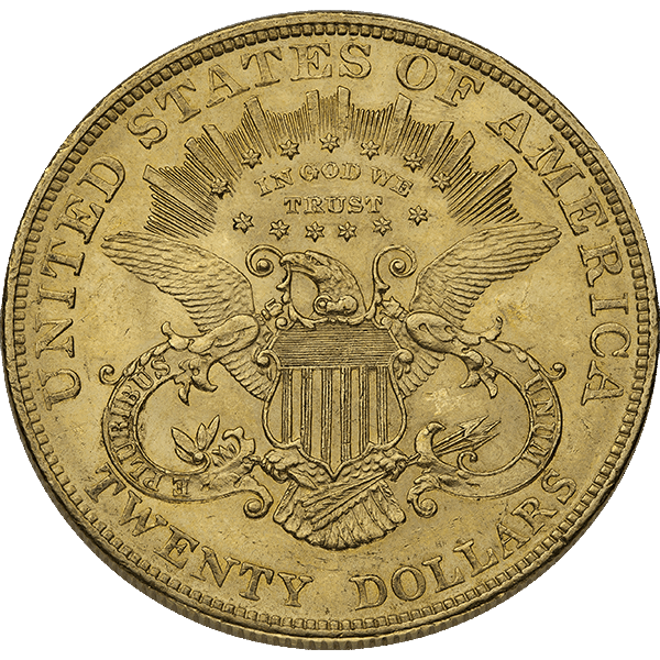 $20 U.S. GOLD LIBERTY AU — reverse