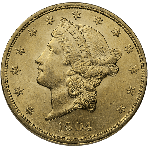 $20 U.S. GOLD LIBERTY BU — obverse