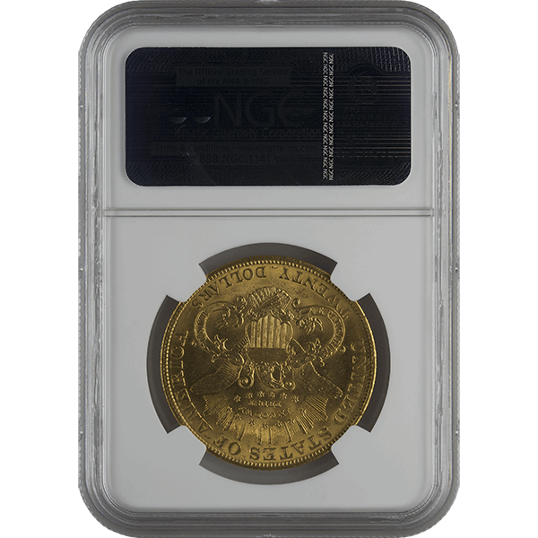 $20 U.S. GOLD LIBERTY NGC63 — reverse