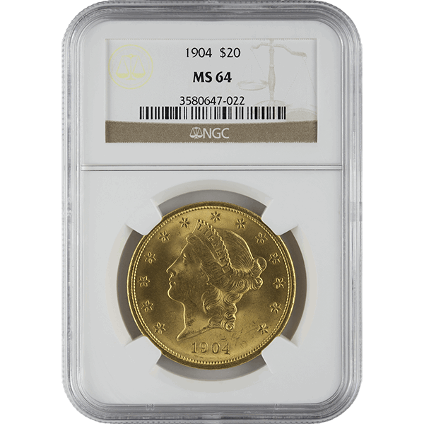 $20 U.S. GOLD LIBERTY NGC64 — obverse