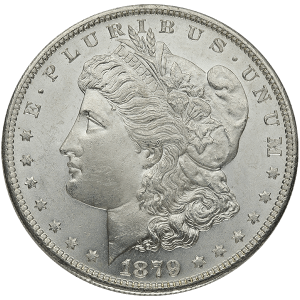 AMERICAN SILVER MORGAN DOLLAR BU — obverse