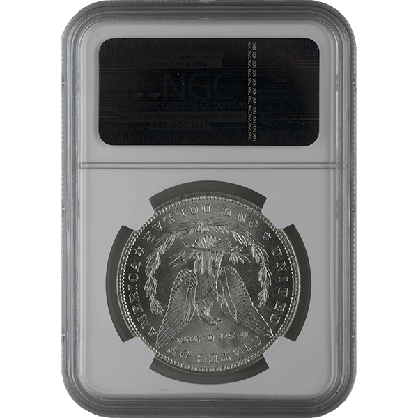 1878-1904 AMERICAN SILVER MORGAN DOLLAR NGC63 — reverse