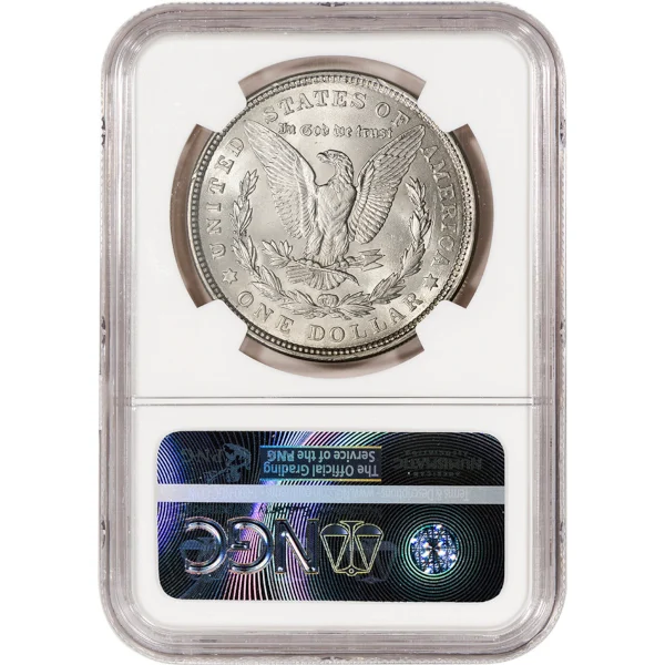 1921 AMERICAN SILVER MORGAN DOLLAR NGC64 — reverse
