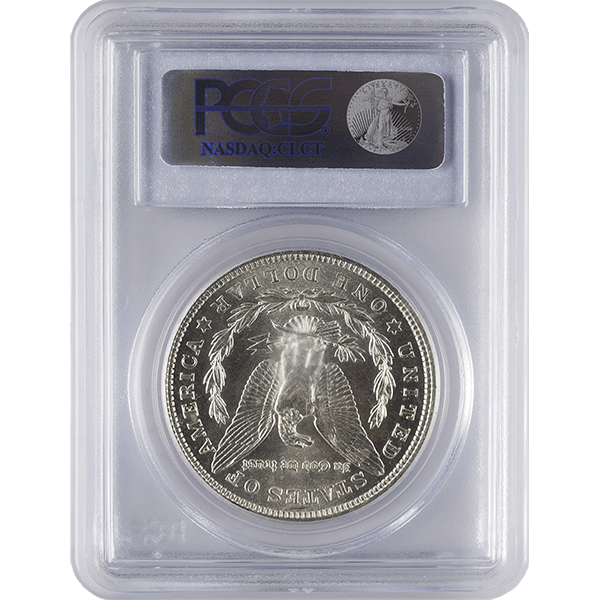 1921 AMERICAN SILVER MORGAN DOLLAR PCGS64 — reverse