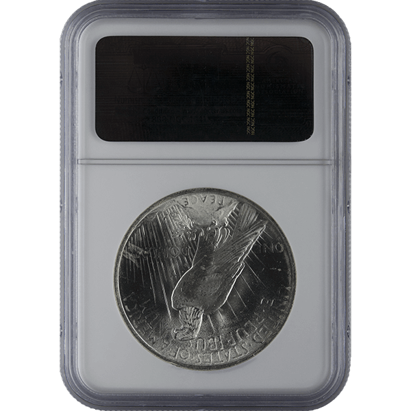 1921-1935 AMERICAN SILVER PEACE DOLLAR NGC64 — reverse