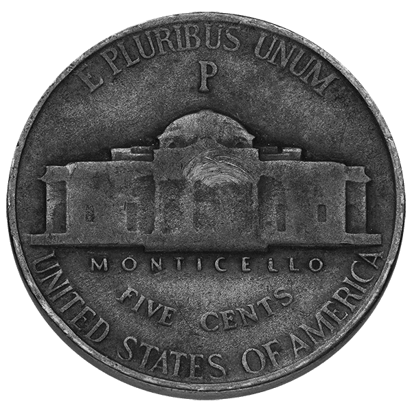 WAR NICKEL (MEASURED IN PIECES) — reverse