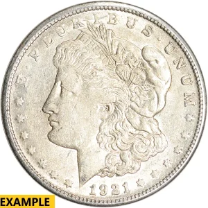 1921 $1 SILVER MORGAN S AU — obverse