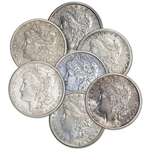 AMERICAN SILVER MORGAN $ EXTRA FINE DETAILS — obverse