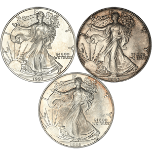 1 OZ AMERICAN SILVER EAGLE LOW PREMIUM — obverse