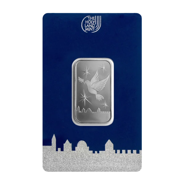 10 GRAM SILVER BAR HOLY LAND MINT — obverse