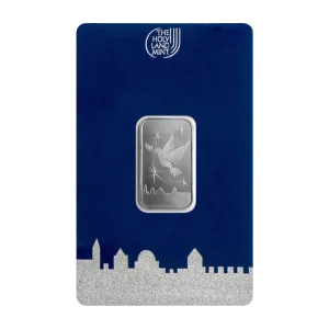 5 GRAM SILVER BAR HOLY LAND MINT — obverse