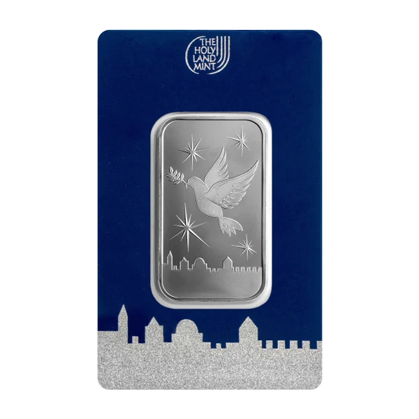 1/2 OZ SILVER BAR HOLY LAND MINT — obverse