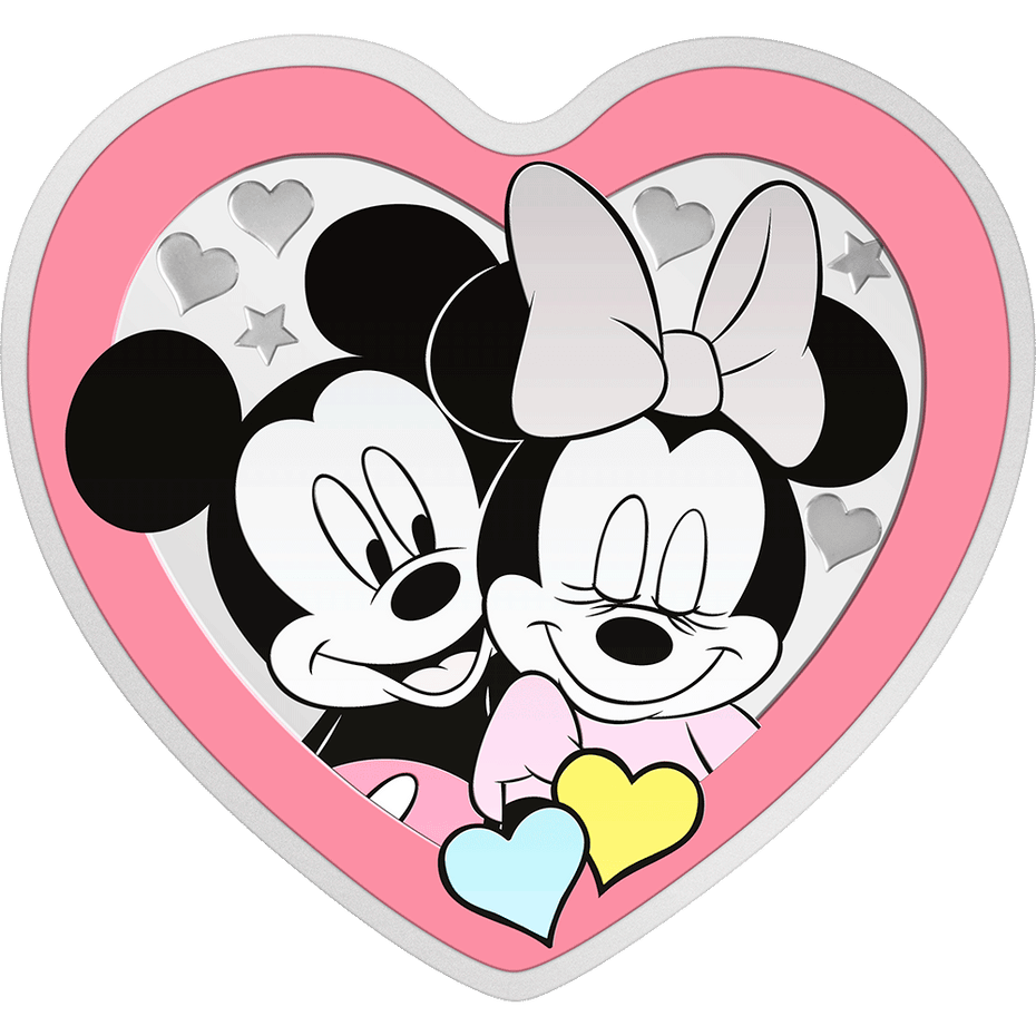 Disney Love 2023 – Love 1oz Silver Coin with Mickey and Minnie Mouse